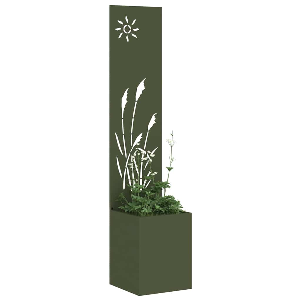 Garden Privacy Screen Canvas Olive Green 32 x 150 cm