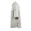 Emporio Armani Ss25 Логотип Кожаная этикетка Однотонная рубашка с коротким рукавом Мужские рубашки Бежевый EM001522-AF13810-U1098