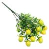 Centerpiece for Home Greenery Decoration Lemon Tree Artificial Fruit Lemon Branch with Green Leaves