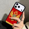 Чехол Case для iPhone 17 Air 16 Pro Max 15 Plus 11 13 Mini 14 12 Задняя крышка телефона Флаг Черногории мягкий