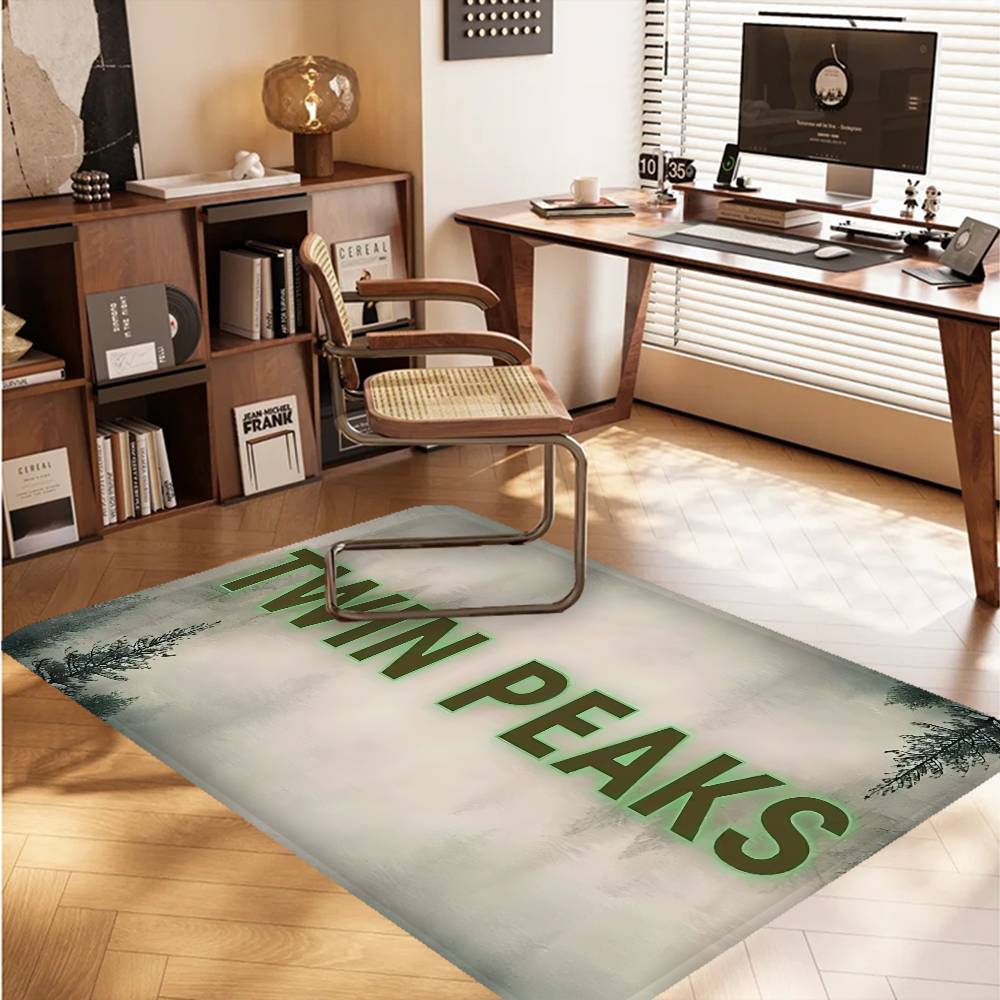 Thriller T-Twin TV P-Peaks Bathroom Mat Retro Multiple Choice Living Room Kitchen Rug Non-Slip Bedside Mats