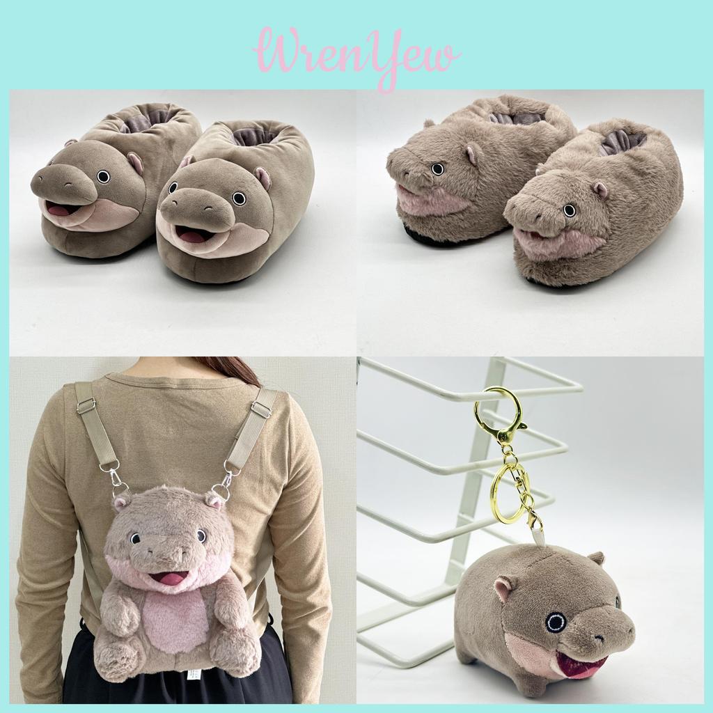 Soft And Cuddly Moo Deng Plush Jumping Pig And Gray Hippopotamus Toy For Kids