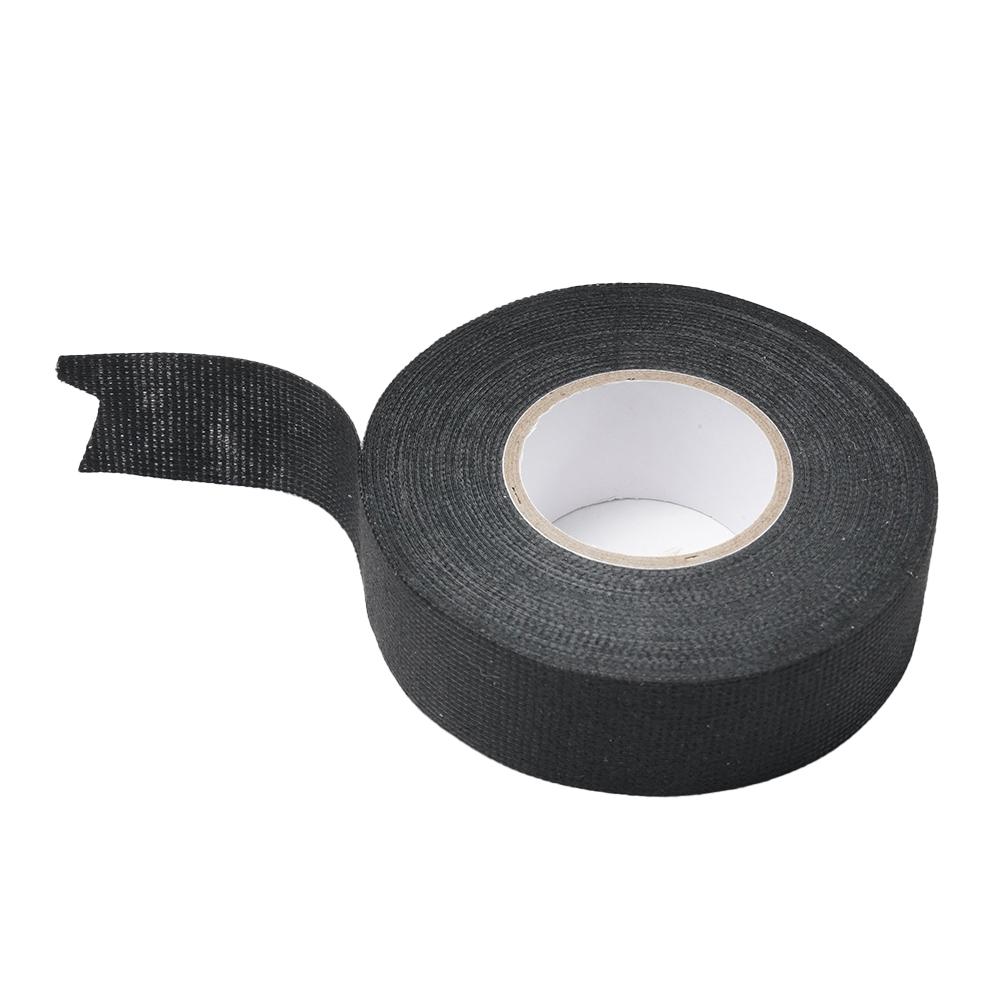 Лента для обмотки кабеля 25 мм X 15 м клейкая тканевая лента автомобильная кабельная лента черная электрическая нагревательная лента