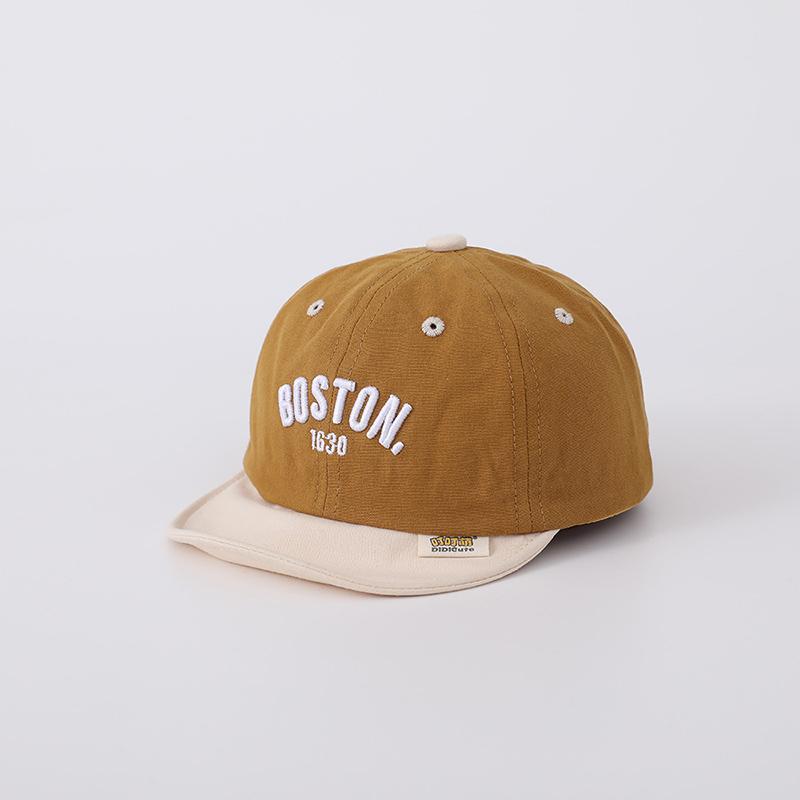 Korean Letter Baby Baseball Cap Adjustable Embroidered Peaked Hat for Infant Summer Soft Cotton Kids Boy Girl Sun Hats