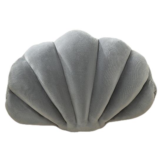 Shell-Shaped Stuffed Pillow Cushion Super Soft Wear Resistant Vibrant Color Seashell Bed Sofa Cushion Home Decoration