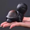 Vintage Ceramic Handmade Tortoise Tea Pet Purple Clay Office Desktop Bonsai Mini Cute Turtle Ornament Animal Figurine Home Decor