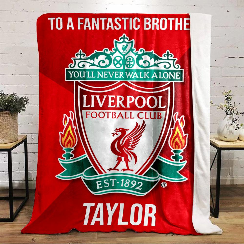 Liverpool Football Club Designed Flannel blanket for bedroom, living room, sofa, and nap
