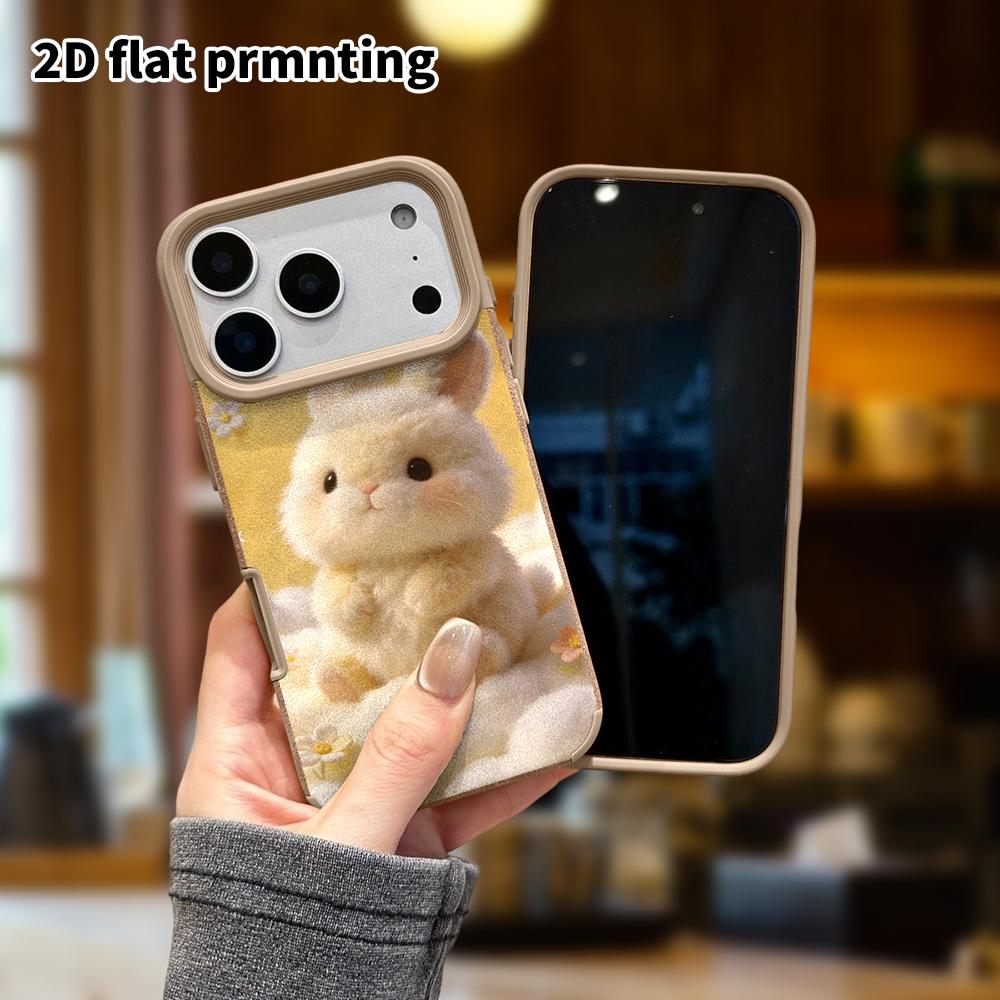 Phone Case: Lambskin 2D Flat Samsung Galaxy A34 A35 M05 M06 S20 S22 S21 FE Plus 5G Protective Case, Plush Little Yellow Rabbit, Christmas and Hallowee
