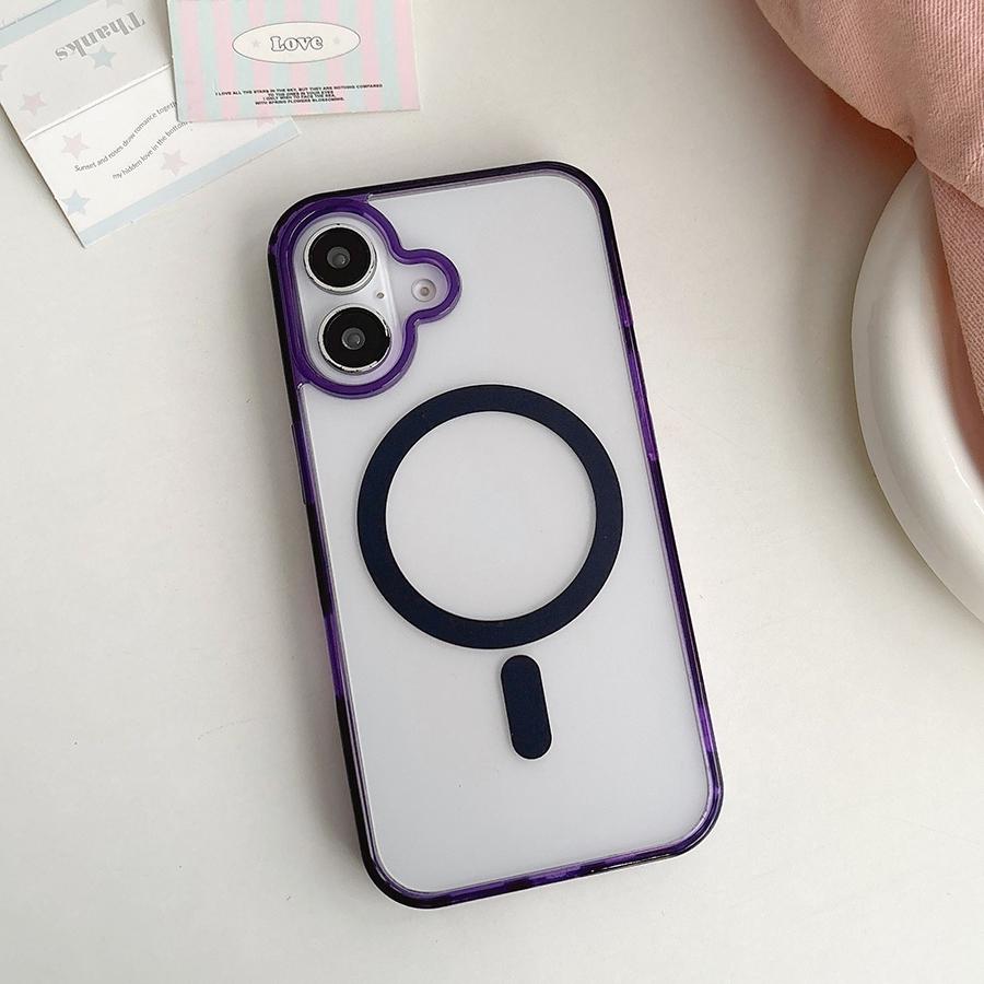 Роскошный магнитный чехол для телефона с беспроводной зарядкой для iPhone 16 15 Pro Max 16 Plus iPhone 14 13 12 11 для Magsafe полупрозрачная противоударная задняя крышка