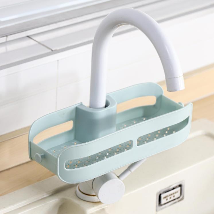 Регулируемая кухонная утварь Сливная полка для раковины Хранилище губок Держатель крана Сушилка для мыла Полка Корзина Аксессуары для кухни и ванной