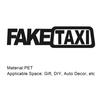 Car Decal Funny Lightweight Fake Drifting Sign Drift Taxi Sign Sticker