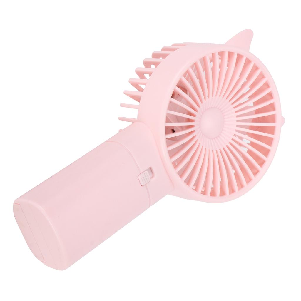 Mini Fan Portable Hand Held Cute Mute Electric Cooling Fan for Home Office Travel Pink