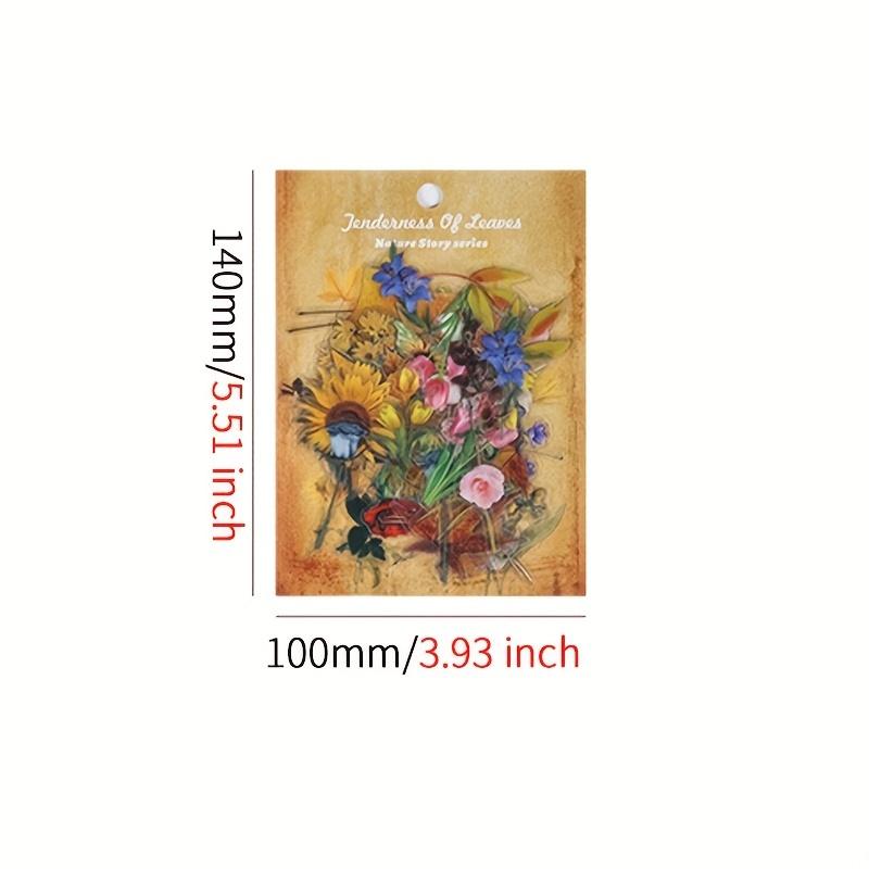 60 pcs Vintage Plant Floral Butterfly Sticker Creative DIY Decorative Stickers Adhesive Stick Labels Scrapbooking Junk Journal