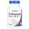 Nutricost, D-Манноза, 1000 мг, 120 капсул (500 мг на капсулу)