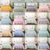 Flower Summer Rabbit Bear Print Air Conditioner Quilt With Gift Box Bedroom For