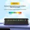 Временная парковочная номерная табличка для автомобиля Светоотражающая Прозрачный дисплей Карточка с номером телефона Универсальный автомобильный аксессуар для водителей