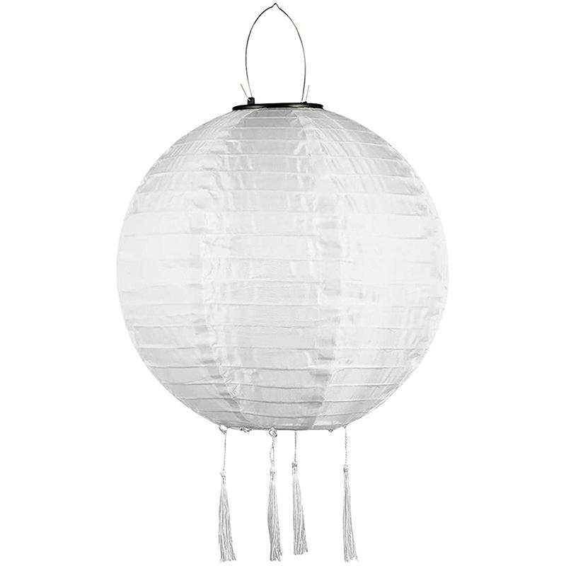 12-дюймовые водонепроницаемые фонарики на солнечных батареях, китайские фонарики, светодиодные лампы, наружные украшения, шары, солнечные фонари, украшения для вечеринок