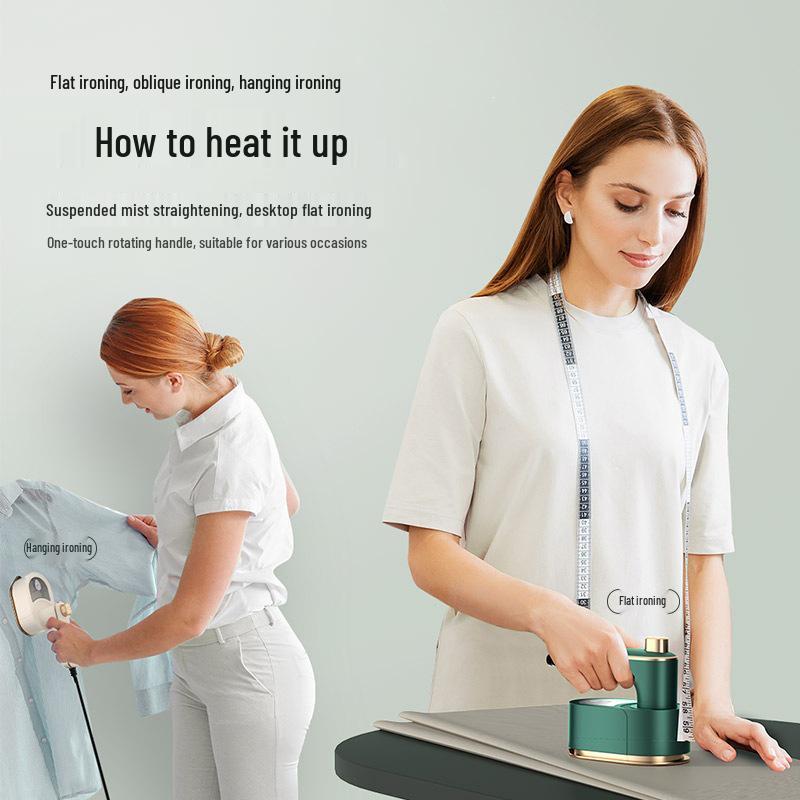 Compact Handheld Electric Garment Steamer and Iron