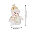 Christmas Decoration Supplies Window Decoration Ornaments Sitting Posture White Plush Toy Old Man Snowman Doll