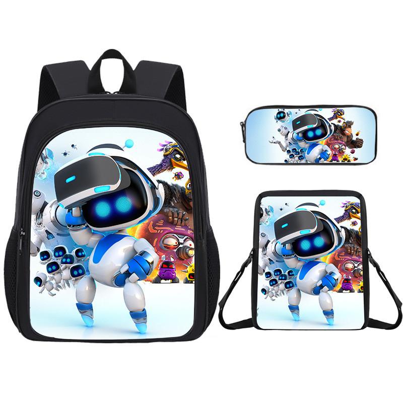Backpack Student Cartoon Pack With Astro Bot Graphic Printing Design Daily For