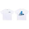 Cross-border new graffiti letter printing European and American street trendy brands loose and versatile casual men's and women's short-sleeved round