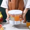 Вращающийся пластиковый трехсекционный кувшин для холодных напитков, 3-секционная съемная машина для напитков, ведро для фруктов, диспенсер для воды