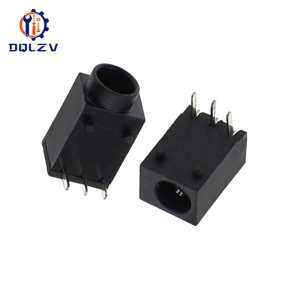 Разъем гнездо питания DC 3-контактный DC003 Штырь 1.3MM DC-003 3.5*1.3 мм