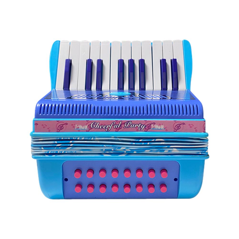 Мини 20-клавишный 16-басовый аккордеон из АБС-пластика с пряжкой, легкий кнопочный аккордеон, координация рук и глаз, сцена