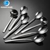 HANYANG 304 Stainless Steel Round Smooth Edge Spoon Spoon Spoon Large Round Spoon Crackle Shape Large Soup Spoon Household Spoon