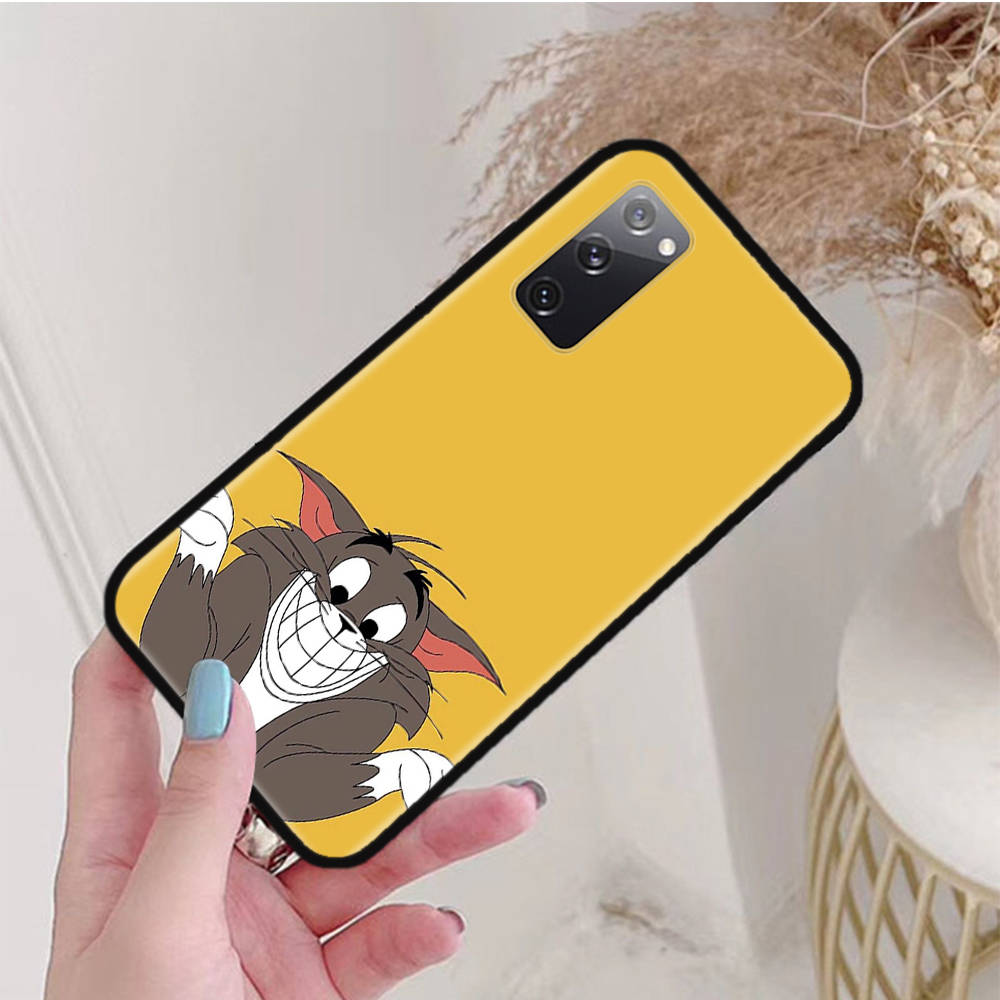 Черный чехол для OPPO Reno 8 6 5 4 Pro Plus Find X3 A17 A3 A31 A38 A40 A53 A54 A55 A74 A76 A78 A77 A80 A94 A95 A96 Lite C-45 Том и Джерри