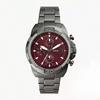 Мужские кварцевые часы-хронограф Bronson Smoke с бордовым циферблатом FS6017