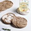 Чайный коврик Тканый льняной Ins Пасторальный Домашний Подставка для столовых приборов Ресторанный дизайн Чайная утварь Теплоизоляция Базовый Хамдмейд Украшения Кофе Мягкий