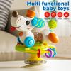 New Multi Functional Infant and Toddler Educational Toy,baby Table with Puppy Suction Cup, Rotating Fun, Detachable Steering Wheel Educational Toy