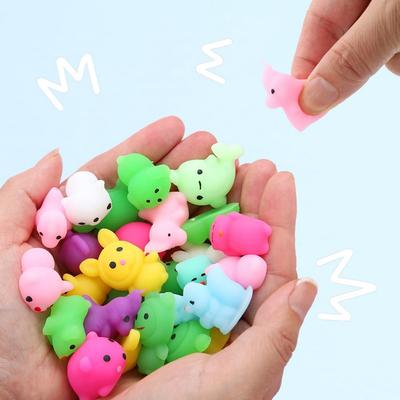 20 шт., супер мини-игрушки-моти, кавайные милые крутые животные, объемные игрушки-непоседа, сувениры для вечеринок для детей, подарки для мальчиков и девочек