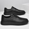 Soft Sole Comfortable Casual Shoes Simple Small White Shoes Men's Genuine Leather Shoes Lightweight Loafers Men's Walking Shoes