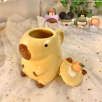 Капибара, чашка для молока, кружка с милыми животными, 450 мл, подарок на день рождения, чашка для питья кофе для домашнего офиса