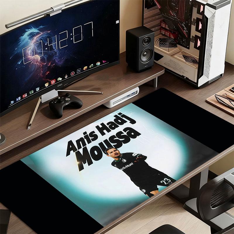 Anis Hadj Moussa Mouse Pad, Large Gaming Desk Mat, Non-slip XXL Mousepad for Laptop & Tablet, Mini PC Playmat with Stitched Edges