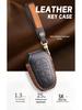 Чехол для защиты ключа Ssangyong из натуральной кожи - Ручная работа из высококачественной коровьей кожи