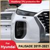 Для HYUNDAI PALISADE 2019-2021 Автомобильная фара Черная защитная пленка из ТПУ Пленка для тонировки передней фары Наклейка, меняющая цвет Аксессуары