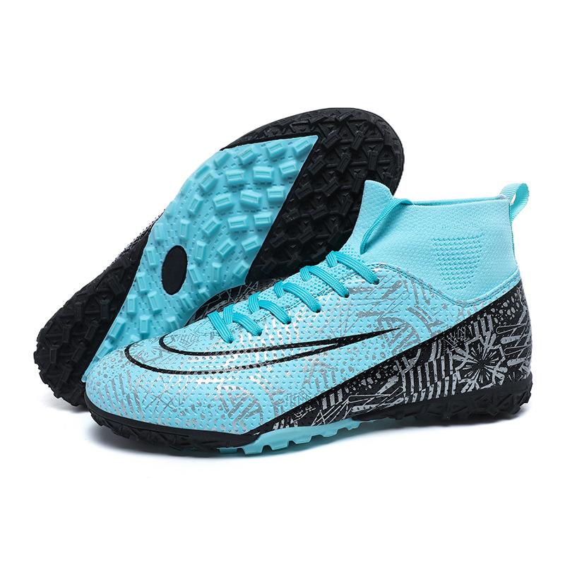 Special Assassin C Ronaldo for Children's Football Shoes Training Summer Breathable Anti-skid Competition Sneaker High-top AG Spike TF.
