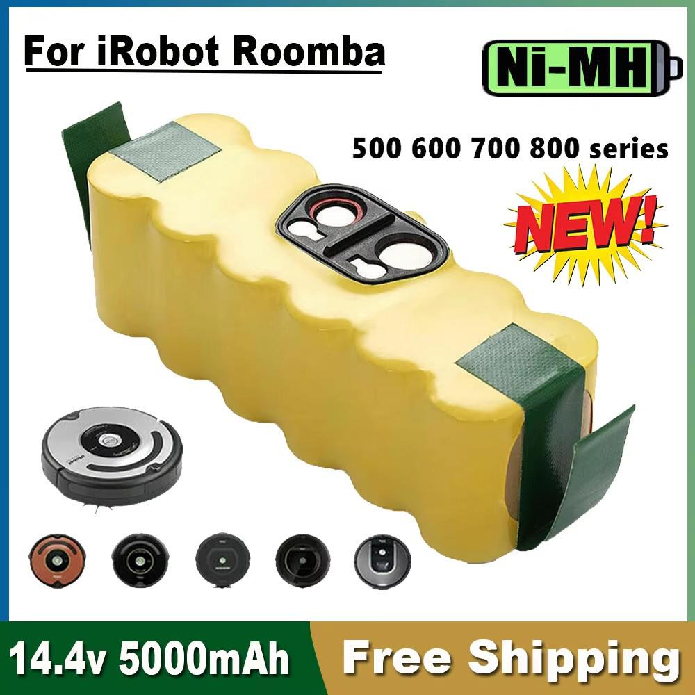 Аккумулятор 14,4 В 5000/6000 мАч для iRobot Серии 500-900