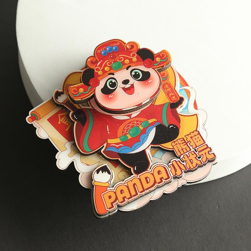Магнит на холодильник в китайском стиле Пекинская опера Панда 3D мультяшный Магнит на холодильник Смола Магнит на холодильник для украшения кухни