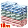 10/5/3/1pcs Coral Fleece Dishcloths Super Absorbent Cleaning Cloth Washing Rag Towels Household Kitchen Wet and Dry Scouring Pad