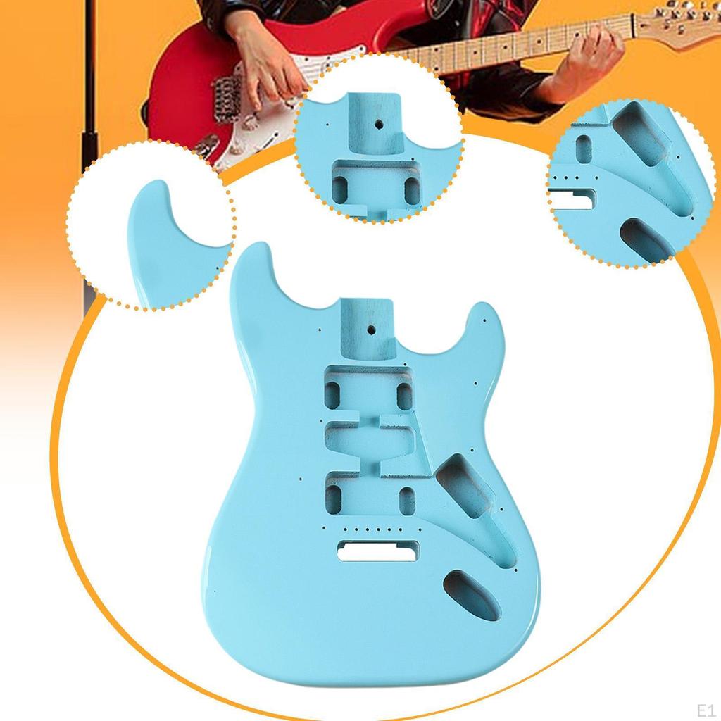 Electric Guitar Body Unfinished Barrel Assembly Elegant Wood Enthusiast Instrument Accessory