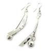 [L9692] - Silver 'Choreography' Earrings