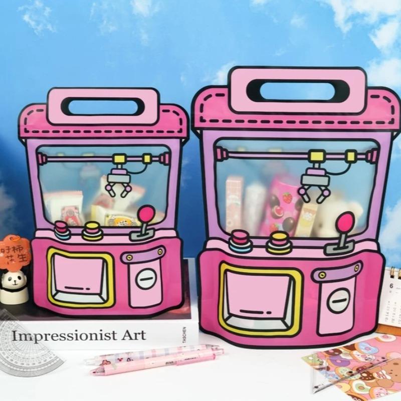 Мультяшный подарочный пакет, симпатичная машина-коготь, матовые самозакрывающиеся пакеты-молнии для детей, конфет, печенья, закусок, пластиковая упаковка для запечатывания, карманы