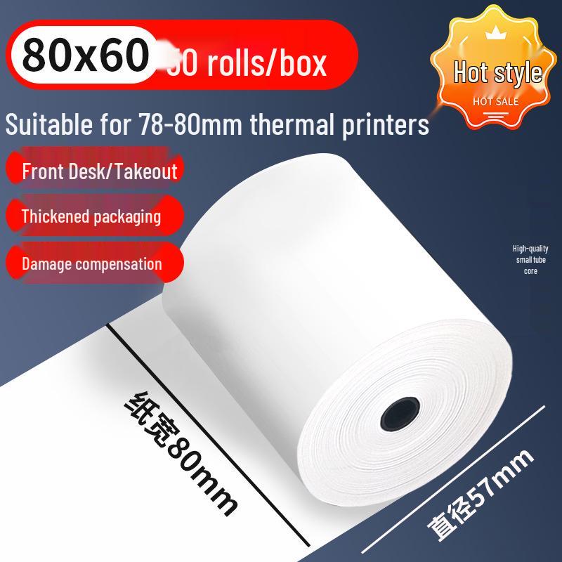Mornsun Thermal Cash Register Paper: 57x50, 80x80, 80x60x50 – Suitable for Meow Meow Machine.