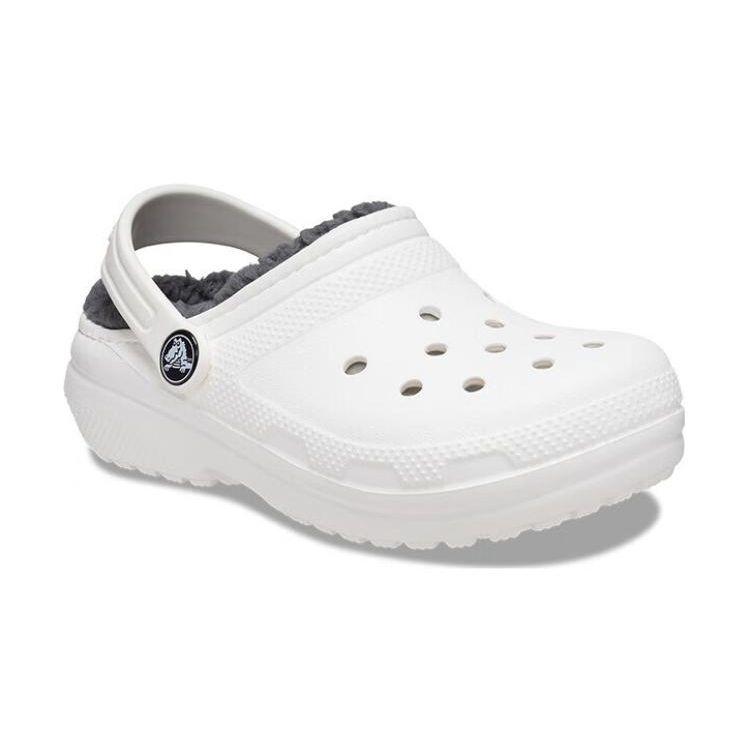 Crocs Kids Casual Comfortable Warm Clogs Kids Footwear White Gray 207009-10M