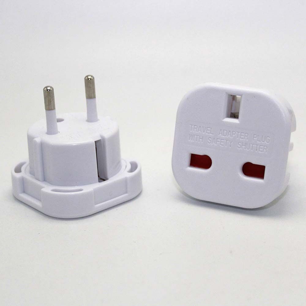 UK British Adapter Electrical Outlets Power Plug Adapter Plug Converter EU Plug Adapter UK to EU Socket Adapter UK To EU Plug