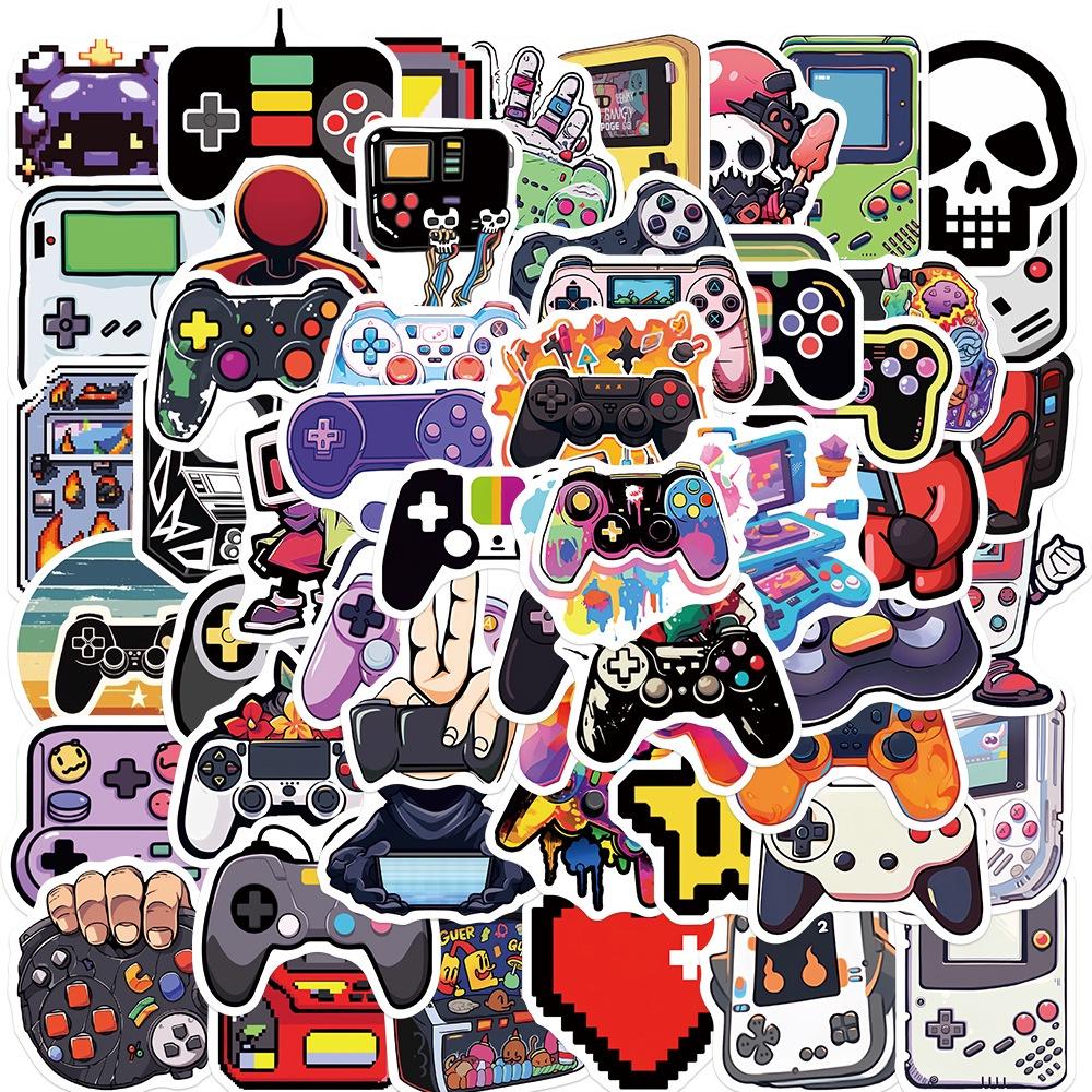 Cartoon Game Controller Stickers Personalize And Decorate Your Guitar Notebook And Luggage With 50 Waterproof Wholesale Decals Characters)